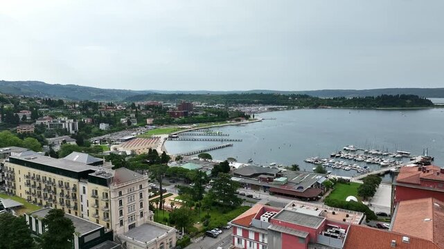 Aerial View Of Portoroz, Slovenia