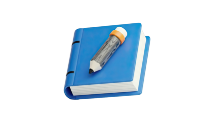 Blue Book and Pencil Icon