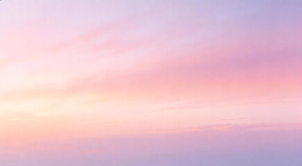 Obraz premium Professional digital art of soft pastel gradient sky at dawn, gentle pink and lavender hues blending