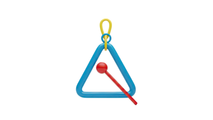 Colorful Toy Triangle with Beater