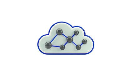 Obraz premium Cloud Network Icon
