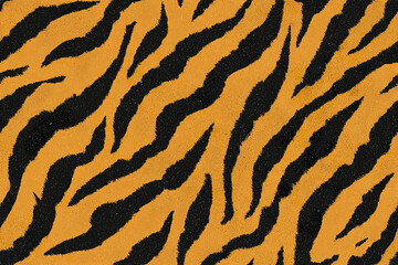 Fototapeta premium Tiger stripe seamless pattern bold black stripes on warm orange background creating dynamic and wild animal print texture perfect for fashion and design projects