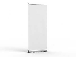 Blank roll-up banner stand