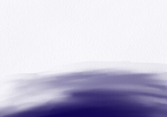 Fototapeta premium Dark Navy Watercolor Bursh Stroke Paint Paper Texture on White Paper Background Wallpaper