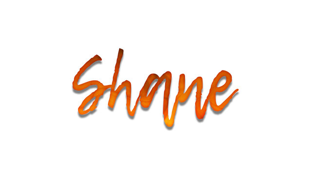 3D fire text effect of name Shane on white background.