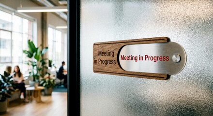 A business team having a collaborative meeting in a modern office