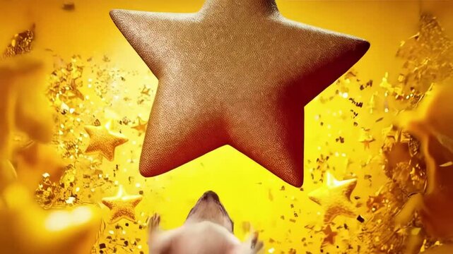 Festive Bulldog with Party Hat and Glasses. A cheerful bulldog wearing a colorful party hat and bright blue glasses, tongue out in joyful expression. 