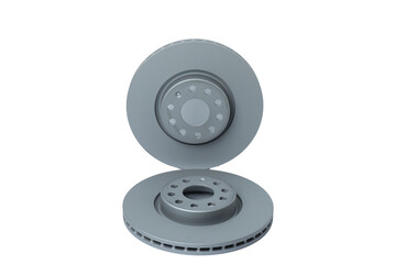 Empty plate and cutlery on colored background, top view
