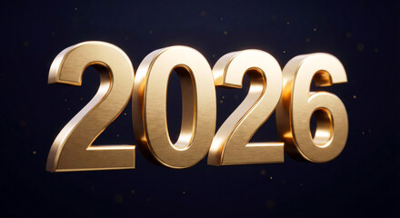 Happy New Year 2026 Golden Light Celebration Background