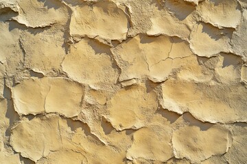 Fototapeta premium Elegant beige surface featuring intricate stucco panels and decorative designs for stunning facades