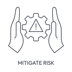 Obraz premium Risk Reduction and Business Protection Management Illustration