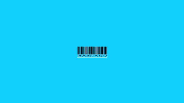 Scan the product code, bar code, animation, business, buy, changing, code, data, digital, display, electronic,  icon, digits.