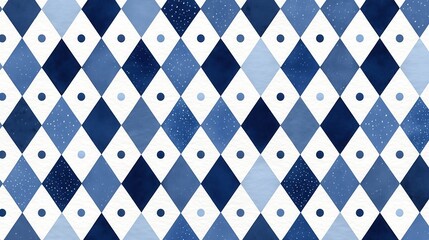 Indigo Watercolor Geometric Background, Navy Tribal Diamond Pattern, Minimalist Blue Zigzag Illustration,Geometric, Tribal, Pattern,