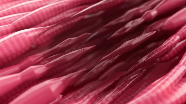 Blood clots blockage in blood vessels, lead to damage to myocardial cells, accumulation of atherosclerotic plaques and vascular waste, cerebral and myocardial infarction, stroke, vascular disease, 3D.