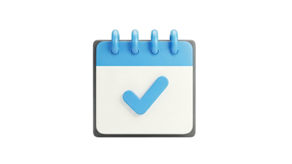Calendar with a Checkmark