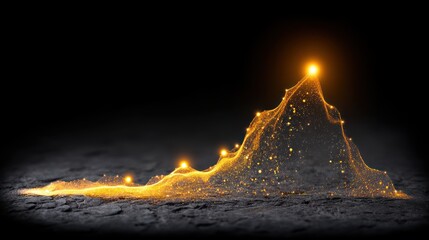 A rubber band, magnified and stretched