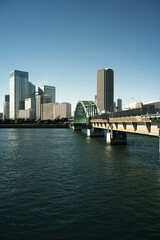 快晴の勝鬨橋　東京都中央区