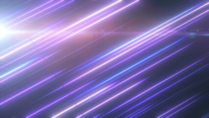 Soft glowing purple and blue diagonal neon light streaks forming a dreamy futuristic abstract background