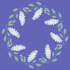 Decorative floral vector simple framework