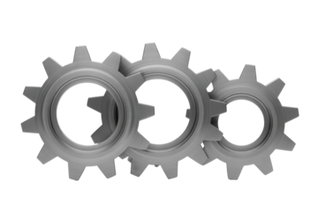 Interlocking metal gears