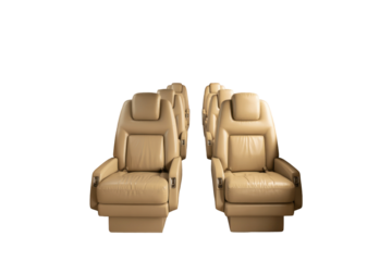 Luxury Leather Airplane Seats
