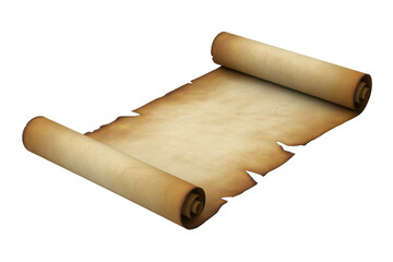 Old paper scroll with rolled ends