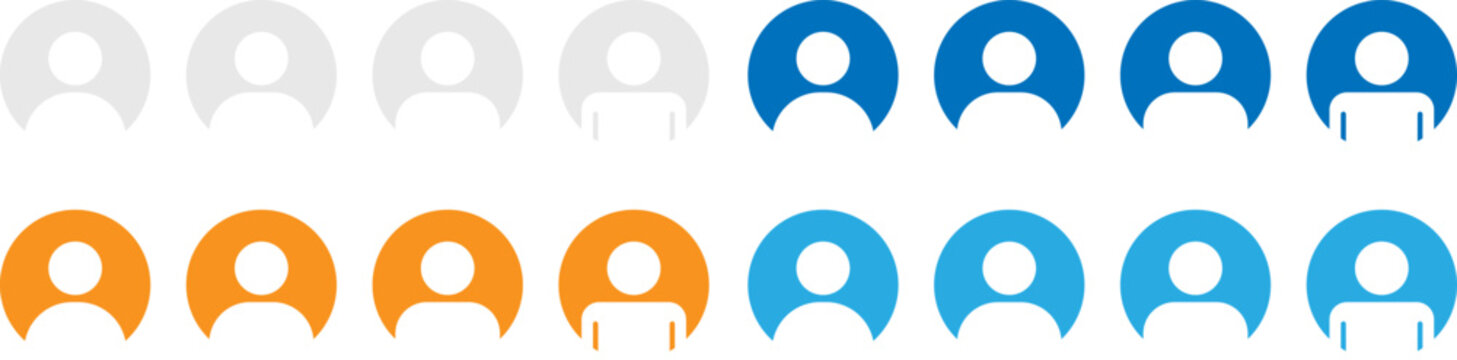 Colorful alien invaders in rows