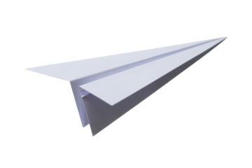 Paper airplane flying