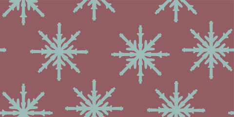 Fototapeta premium Snowflake design is ideal for holiday backgrounds,All over print festive branding, textile and fabric prints, gift wrapping paper, wallpapers, greeting cards and seasonal packaging. The seamless 