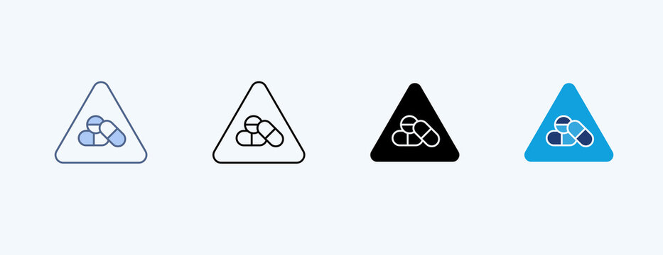 Side Effect Multiple Icon Illustration Vector