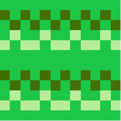 Vibrant checkerboard pattern design featuring green and olive squares on a bright background