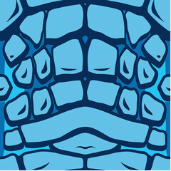 Abstract pattern design reminiscent of blue crocodile skin texture