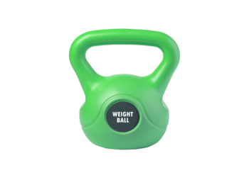 Vibrant Green Kettlebell: Essential Fitness Equipment for Strength Training and Dynamic Home Workouts