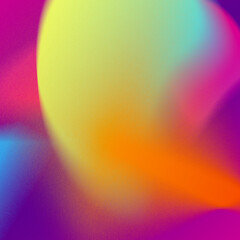 Intense vibrant color blending with striking yellow green and deep purple hues against dark backdrop