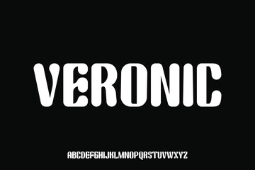 Obraz premium Display alphabet font vector design suitable for headline, poster, logo, magazine and many more