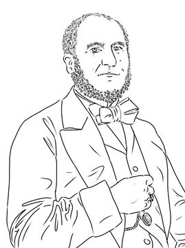 Portrait of Baron Haussman, architect of the city of Paris