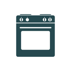 Fototapeta premium An illustration of a modern electric stove oven, a common kitchen appliance for cooking and baking, depicted in a minimalist style