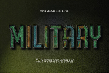 military industrial grunge and weathered metallic text effect