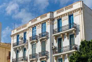Avenue Habib Bourguiba Facade in Tunis