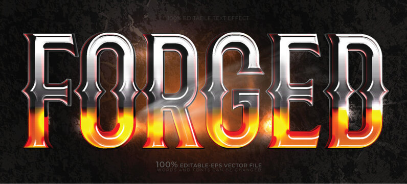 forge editable text effect