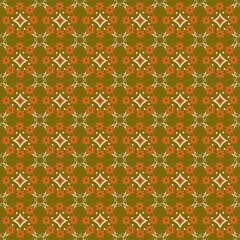Seamless geometric pattern. Vector background for packaging, fabric, posters, covers, banners, textiles or branding. Baroque colors.
