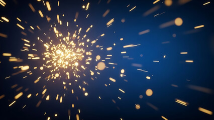 Dazzling light burst in space