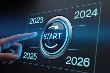 Business Start Button for Future Planning 2026