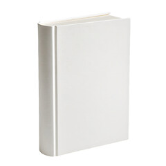 Naklejka premium Minimalist clean white hardcover book with blank cover