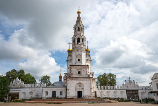 The bell tower of the Holy Trinity Cathedral on the territory of the Kremlin. Verkhoturye, Sverdlovsk region, Russia