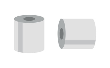 Toilet paper roll on transparent background 