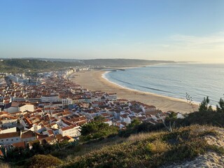 view of Nazar&eacute; Town, Portugal
