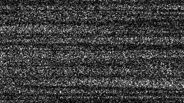 Noise on a old TV screen. tv screen noise glitch effect. Glitch static white noise television . Detuned analog televisor No signal TV , Noise tv screen pixels signal ,Analog Static Noise 4k video...