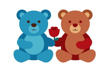 Obraz premium teddy bear with heart