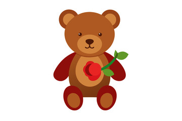 Obraz premium teddy bear with heart